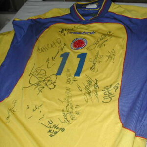 CAMISETA SELECCIÓN COLOMBIA FIRMADA  E IDENTIFICADA
