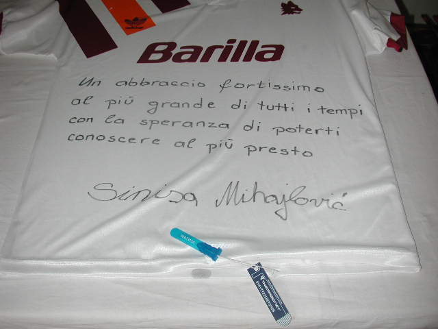 CAMISETA SINISA MIHAJLOVIC, IDENTIFICDA Y REGISTRADA